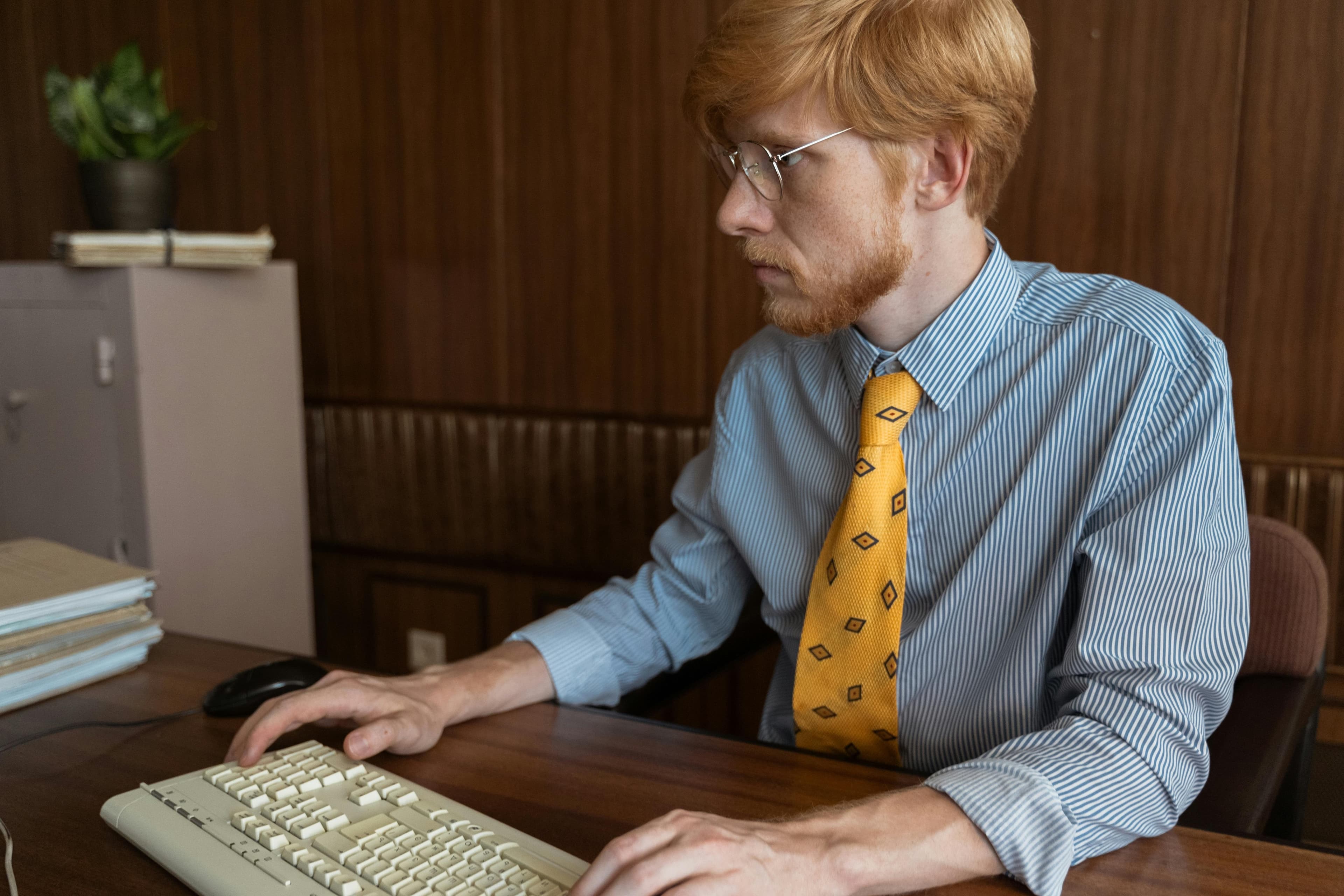 Investment analyst working